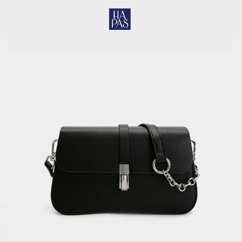Ảnh Túi Xách Nữ Đeo Chéo Grace Bag Đáy Cong Khóa Gài Sz 23 HAPAS - TDC230512 1