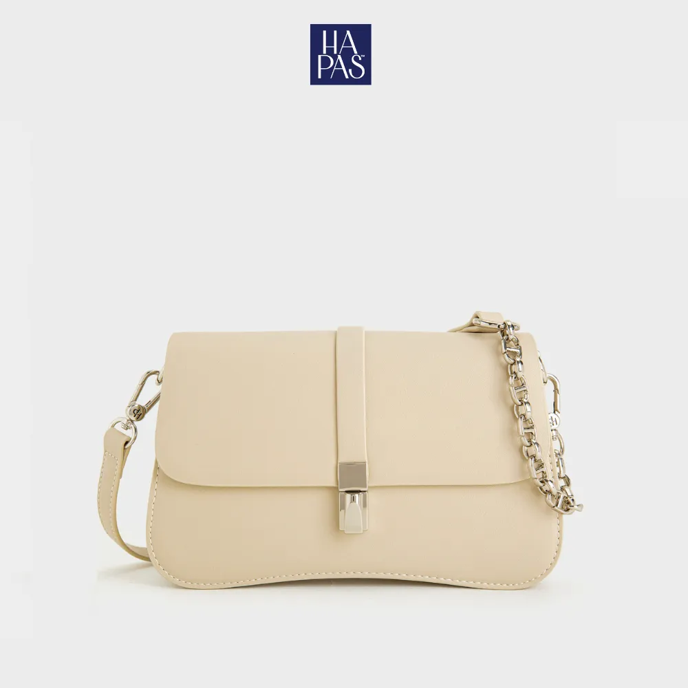 Ảnh Túi Xách Nữ Đeo Chéo Grace Bag Đáy Cong Khóa Gài Sz 23 HAPAS - TDC230512 3