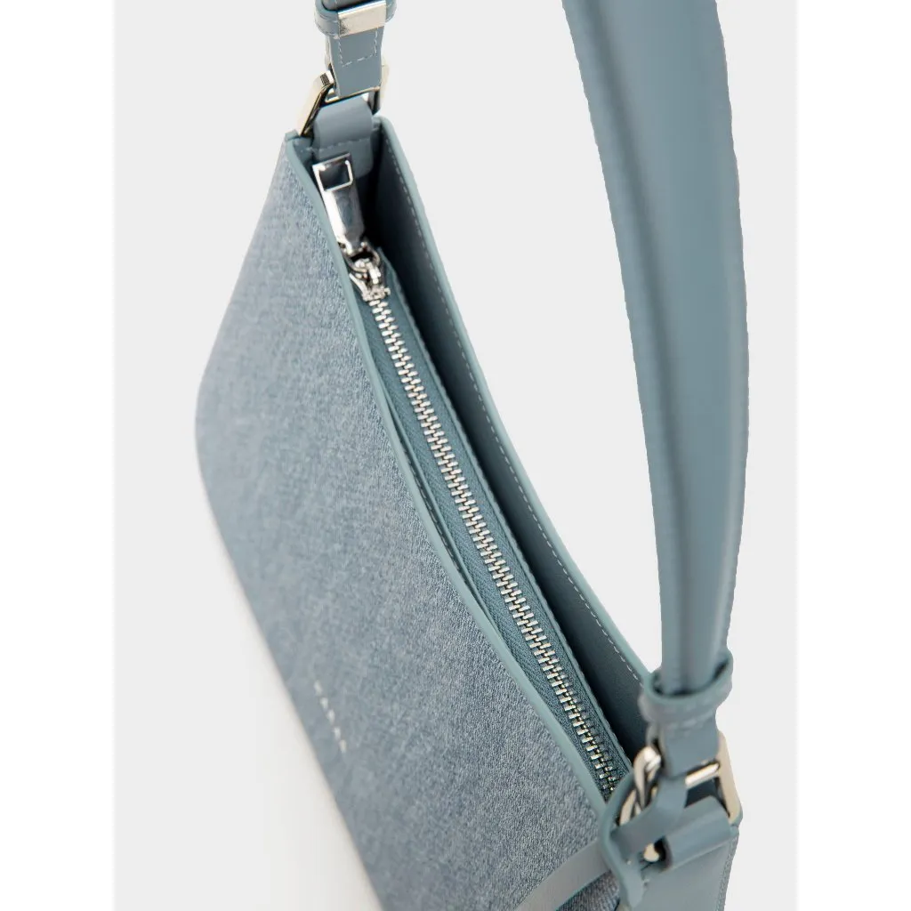 Ảnh Túi Xách Nữ Đeo Vai Aura Denim In You Hobo Quai Ngắn Sz 24 HAPAS - TDV23059 4