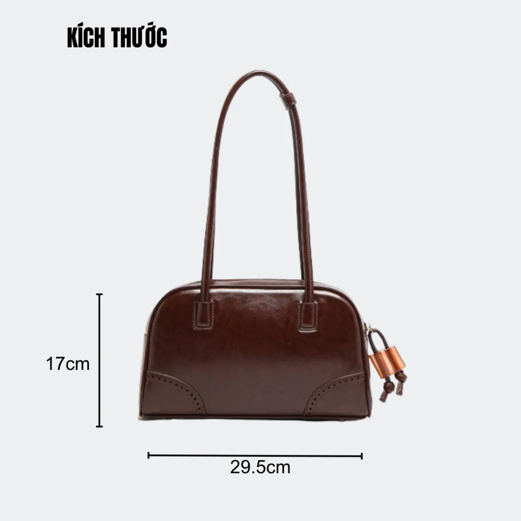 Ảnh Túi Xách Nữ Đeo Vai Chính Hãng MICOCAH Dáng Công Sở Thời Trang Sang Trọng Da Cao Cấp MC215 (KÈM HỘP) 4