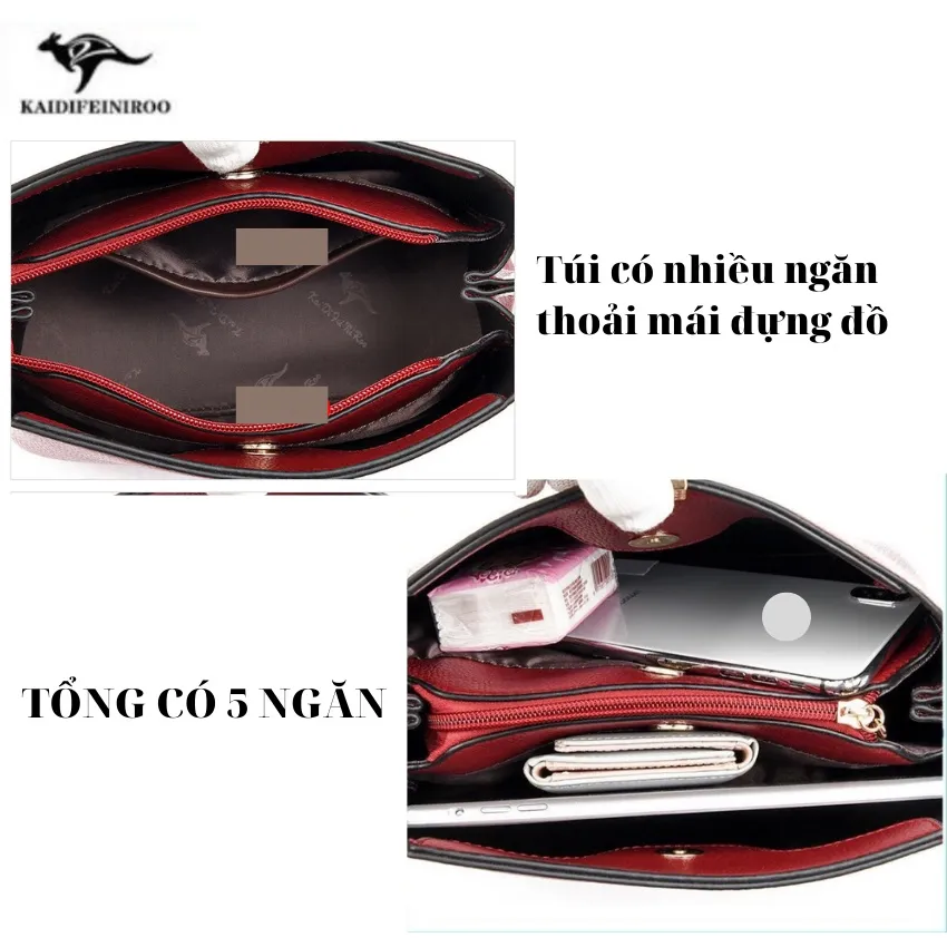 Ảnh Túi xách nữ đẹp thời trang cao cấp Hàn Quốc công sở KAIDIFEINIROO KF21 (5878) Size 26cm 3