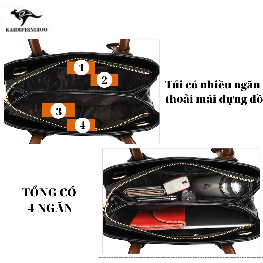 Ảnh Túi xách nữ Hàn Quốc đẹp thời trang cao cấp công sở KAIDIFEINIROO KF26 (8606) Size 31cm 3