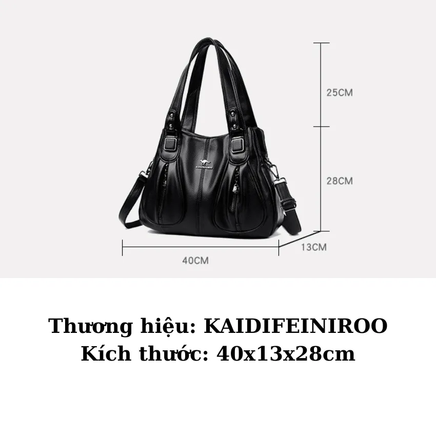 Ảnh Túi xách nữ KAIDIFEINIROO công sở cao cấp phong cách Hàn Quốc KF54 (2208) size 40cm 2