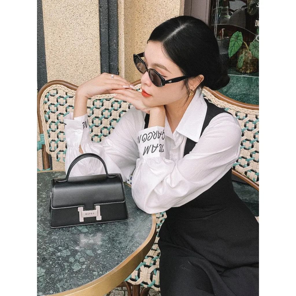 Ảnh Túi Xách Nữ Quai Xách Cầm Tay Khoá H Size 20 HAPAS 3