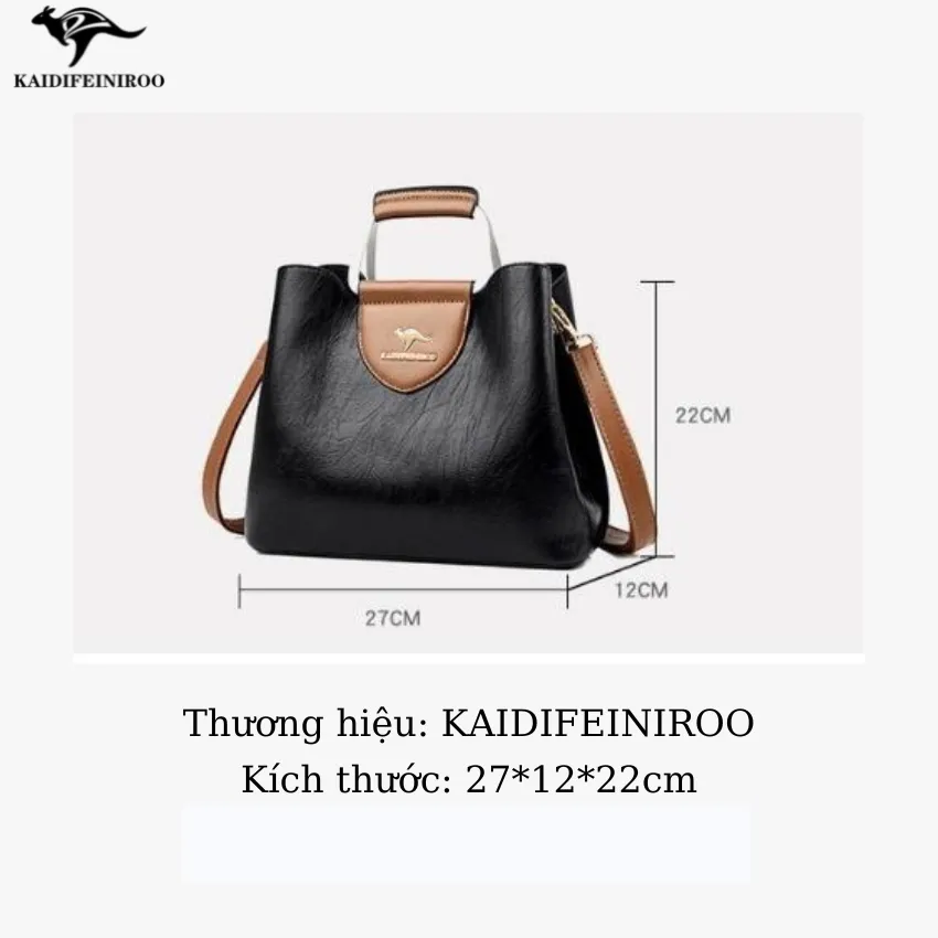 Ảnh Túi xách nữ thời trang cao cấp công sở Hàn Quốc đẹp KAIDIFEINIROO KF06 (5860) Size 27cm 2