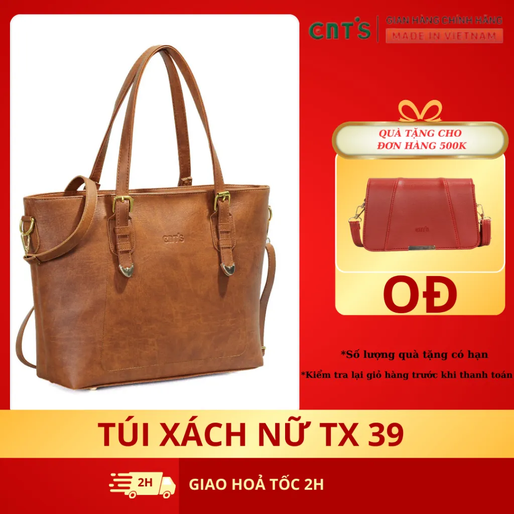 Ảnh Túi xách nữ thời trang CNT TX39 cao cấp (Kèm ví) 1