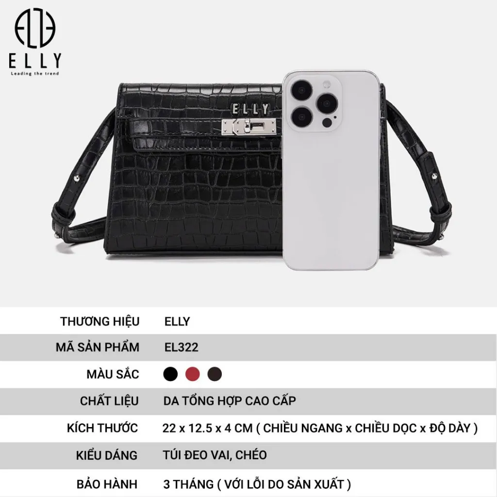 Ảnh TÚI XÁCH NỮ THỜI TRANG ELLY – EL322 4