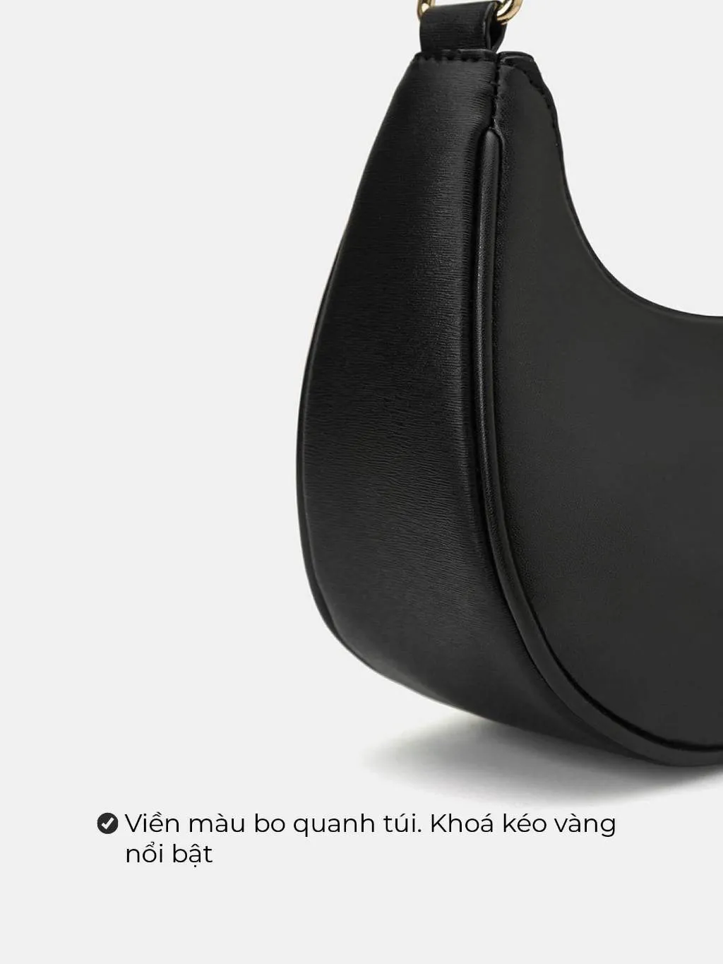 Ảnh Túi Xách Nữ Thời Trang JUNO Cỡ Nhỏ Hobo Đeo Vai Logo Handwriting TXN818 3