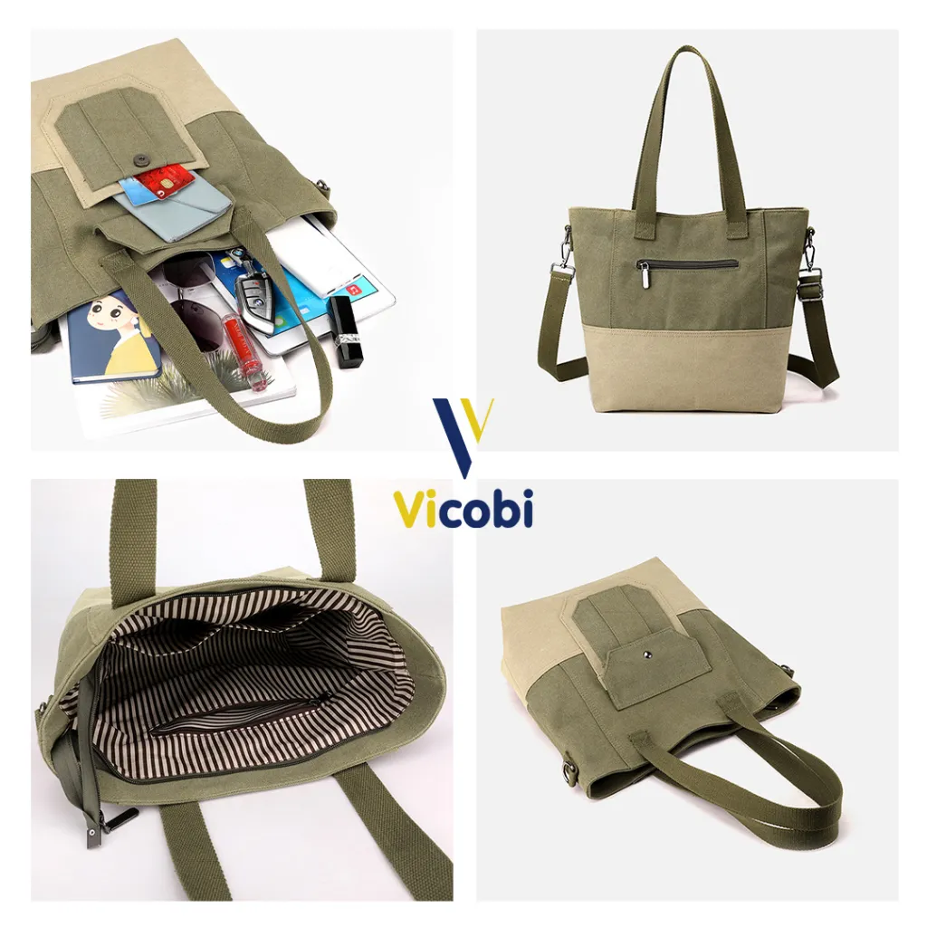 Ảnh Túi xách nữ vải Canvas Amy Vicobi CV6 4