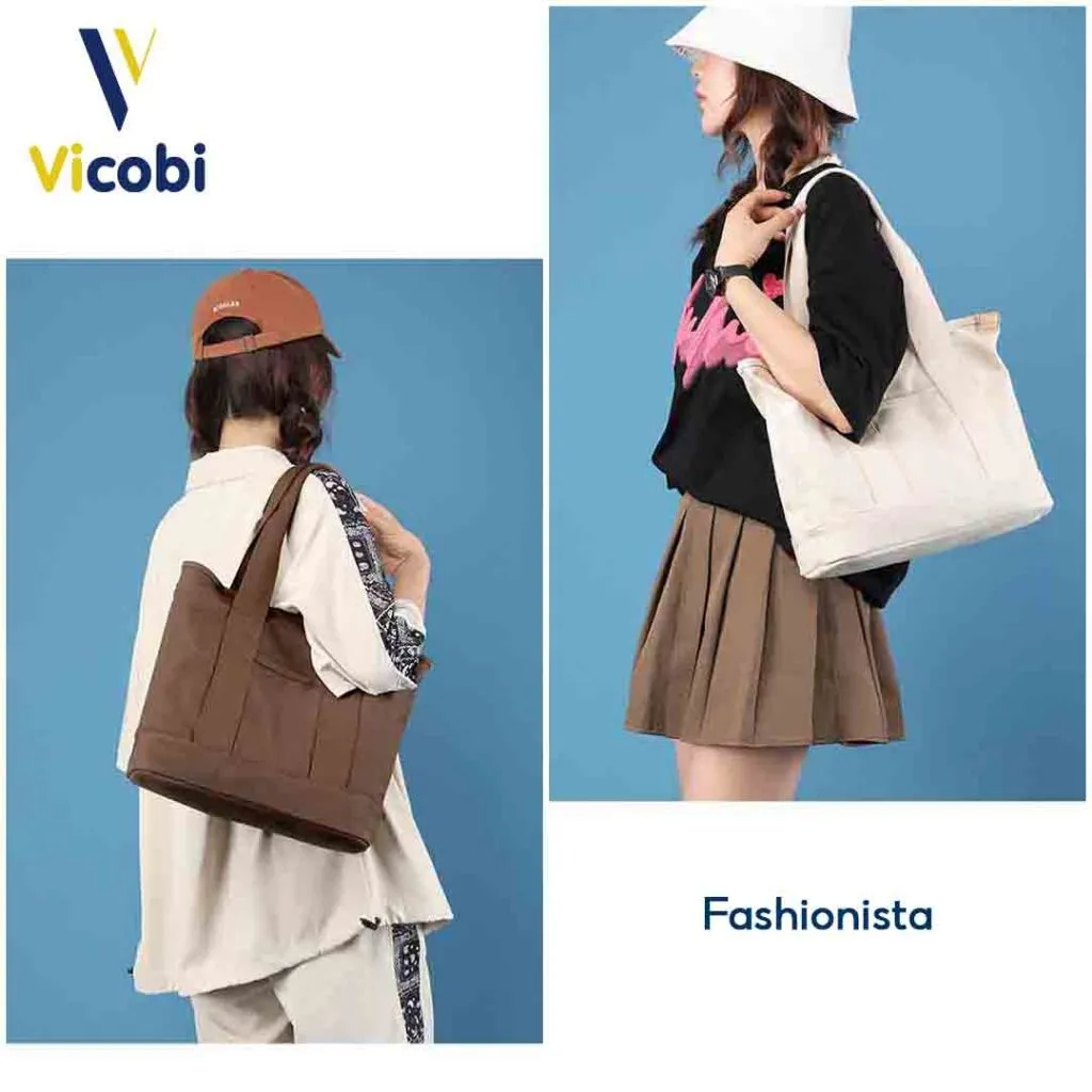 Ảnh Túi xách nữ vải Canvas dày dặn Dakota Vicobi CV1 3