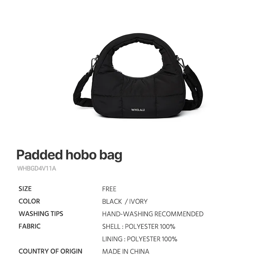 Ảnh Túi Xách Padded Hobo Bag | WHBGD4V11A 2