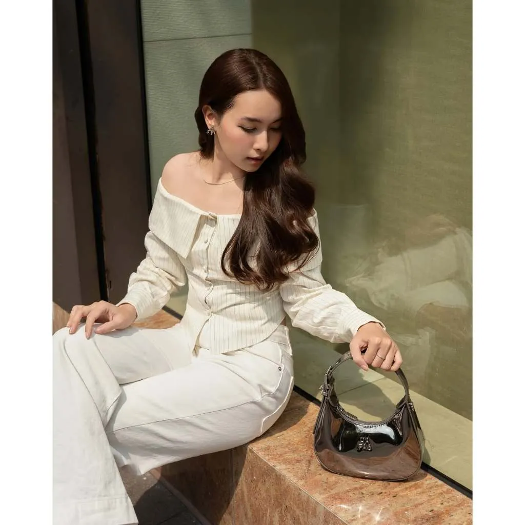 Ảnh Túi Xách Tay Bạc Gương Metallic - Cerleen HAPAS 4