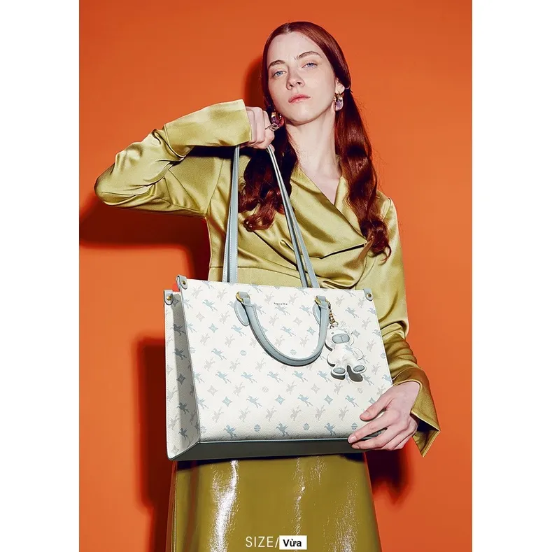 Ảnh Túi xách Tote bag nữ Nucelle size to charm gấu đi chơi, đi làm, đựng laptop... ViAnh Store 1172020 2