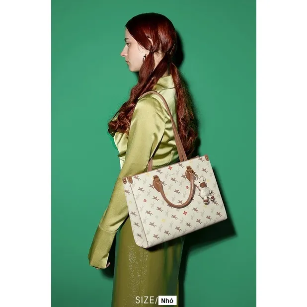 Ảnh Túi xách Tote bag nữ Nucelle size to charm gấu đi chơi, đi làm, đựng laptop... ViAnh Store 1172020 3