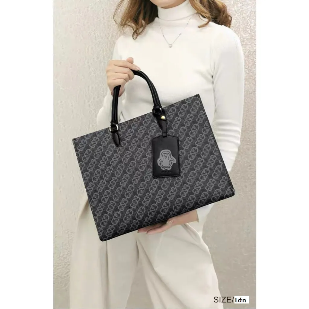 Ảnh Túi xách Tote bag nữ Nucelle size to charm ví chim cánh cụt đi chơi, đi làm, đựng laptop... ViAnh Store 1172071 2