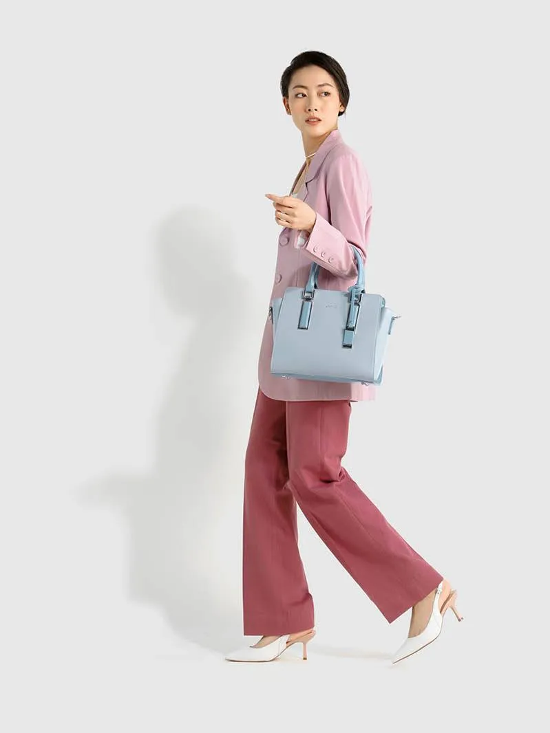 Ảnh Túi Xách Trung Nữ Thời Trang JUNO Tote Charm Trang Trí Phối 2 Màu TXT220 4