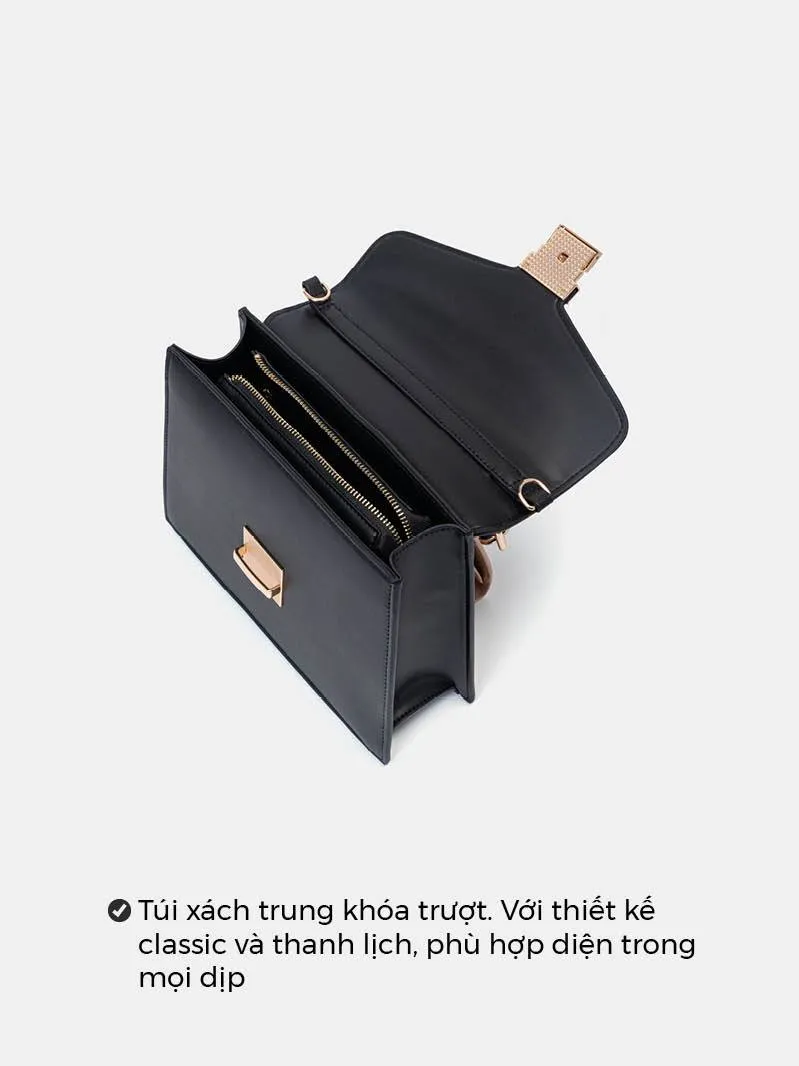 Ảnh Túi Xách Trung Nữ Thời Trang JUNO Bukcle Khoá Trượt TXT249 2