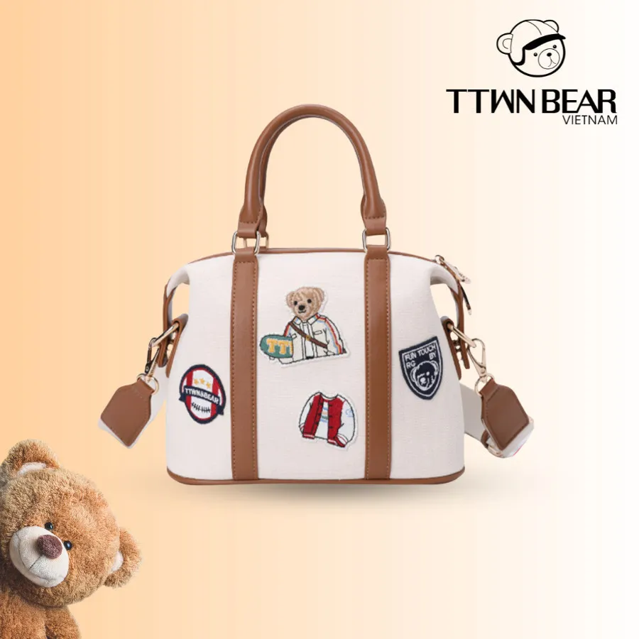 Ảnh Túi xách TTWN BEAR chính hãng - TN3723 họa tiết gấu 2