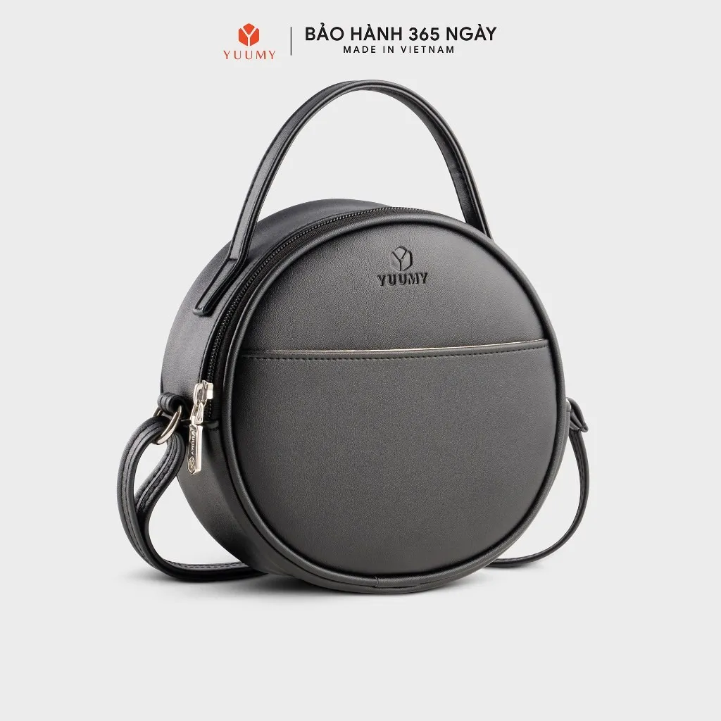 Ảnh Túi Yuumy (Thời trang nữ dáng tròn phối ngăn size 18 - Túi đeo chéo da Seasand YN261) 2