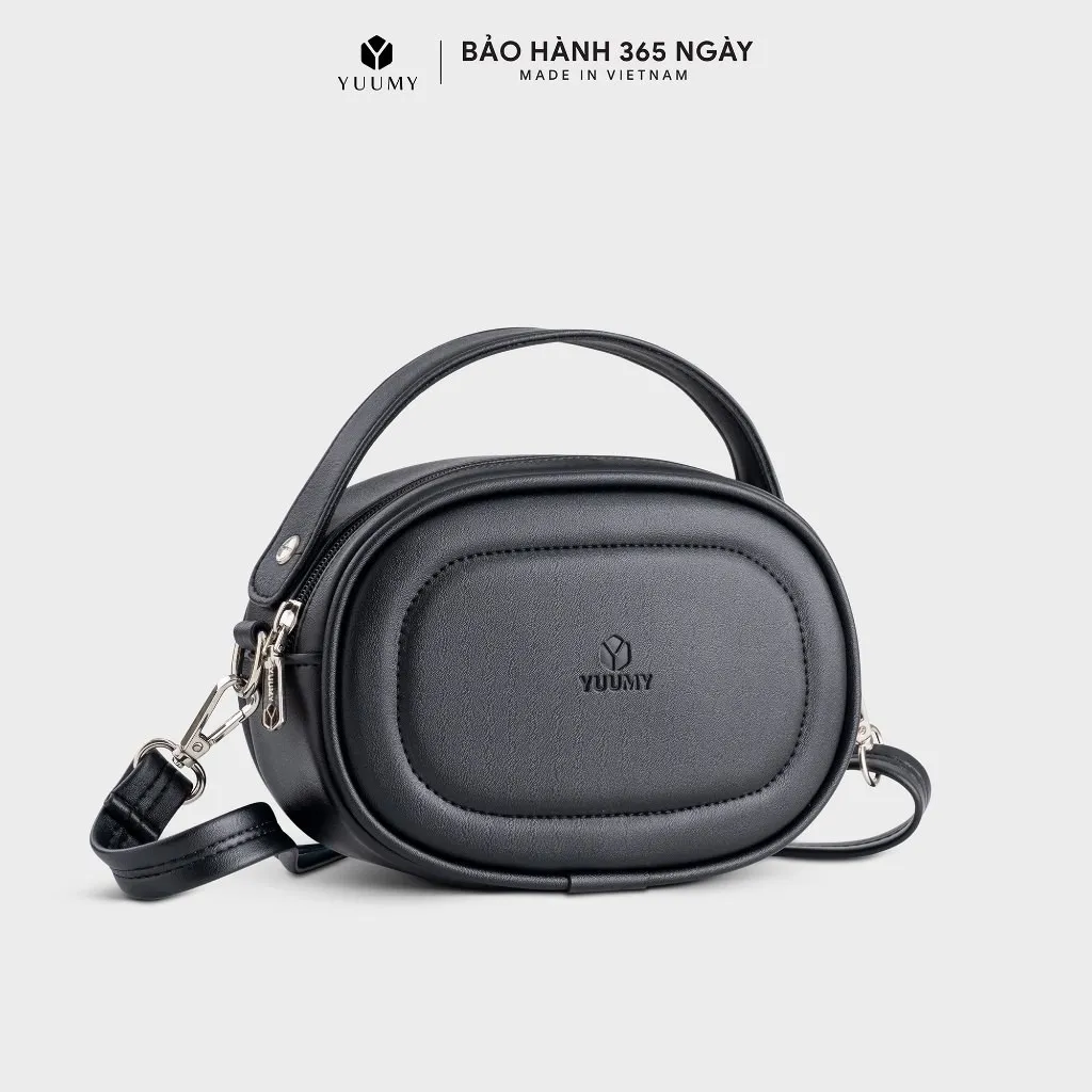 Ảnh Túi Yuumy (Thời trang nữ dáng tròn bầu viền chỉ size 20 - Túi đeo chéo da Seasand YN246) 2