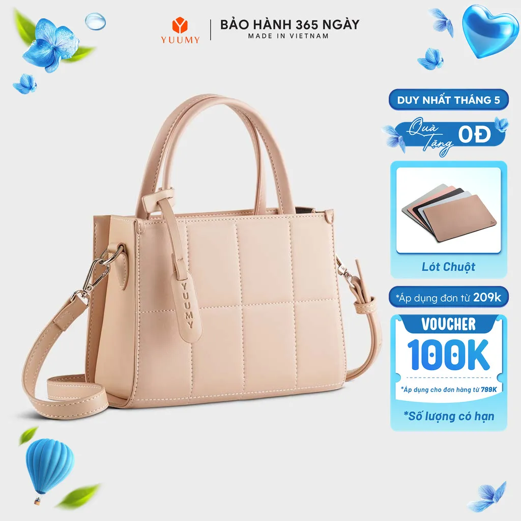 Đánh Giá Túi Yuumy YN250 - Đeo Chéo Dáng Vuông Da Smooth Sang Trọng