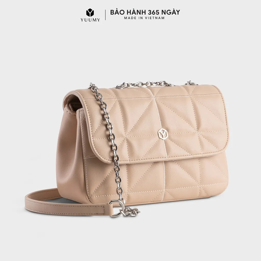 Ảnh Túi Yuumy (Thời trang nữ dây đeo phối xích cá tính size 23 - Túi đeo chéo da Seasand YN212) 2