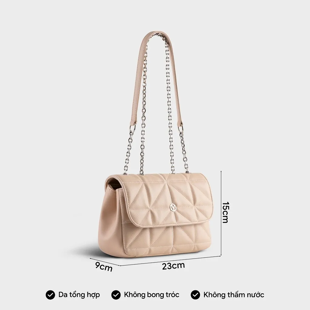Ảnh Túi Yuumy (Thời trang nữ dây đeo phối xích cá tính size 23 - Túi đeo chéo da Seasand YN212) 4