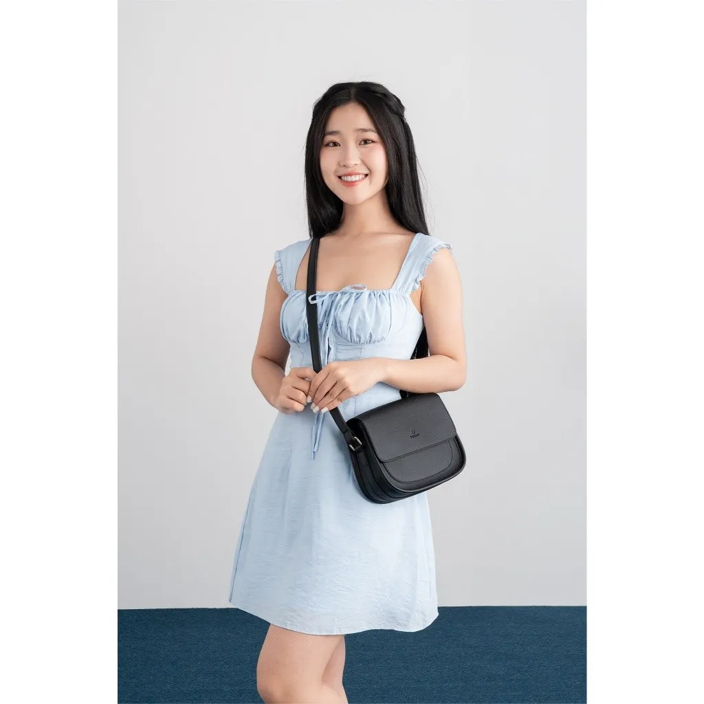 Ảnh Túi Yuumy (Thời trang nữ phối nắp gập size 21 - Túi đeo chéo da Bergen YN273) 4