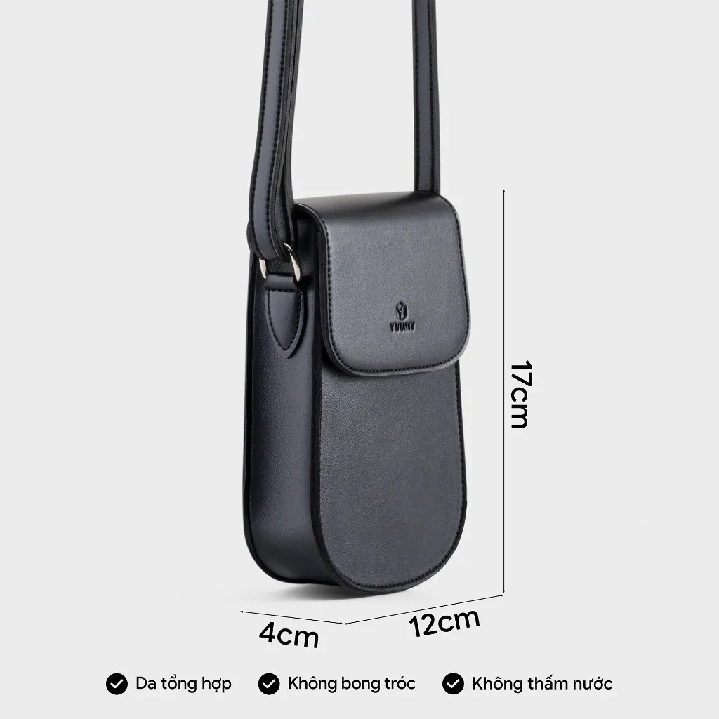 Ảnh Túi Yuumy (Thời trang nữ đựng điện thoại mini trơn - Túi đeo chéo da Seasand YN225) 4