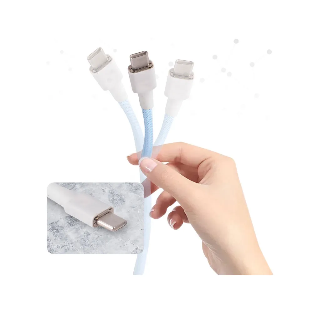 Ảnh Tùy chỉnh một lớp PET cơ khí bàn phím cuộn USB để loại C Mini Mini xoắn ốc cáp đầy màu sắc GX12 Aeroscoket 2