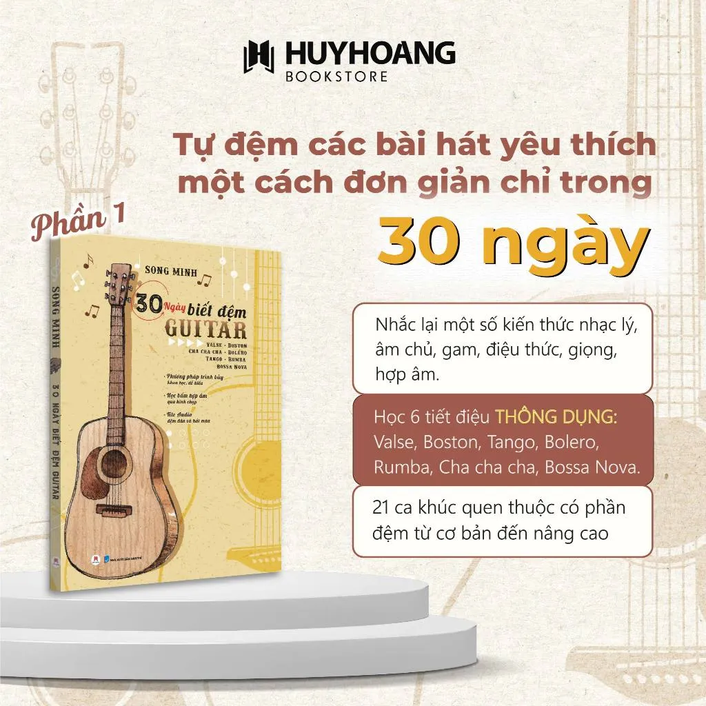 Ảnh Tuyển tập 30-36-45 Ngày Biết Đệm Guitar, Tự học Guitar cơ bản, Giáo trình Guitar đa dạng thể loại 2