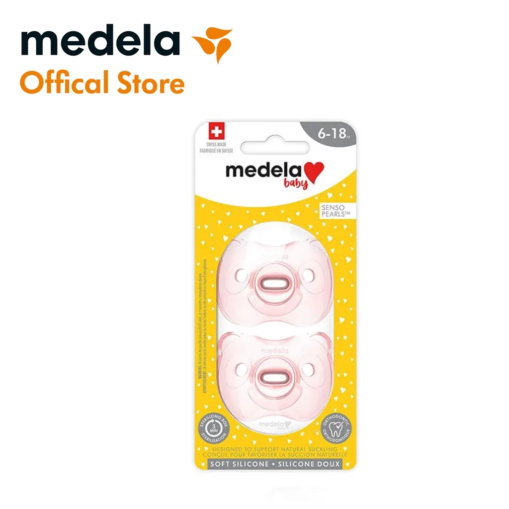 Ảnh Ty ngậm | Medela Baby Pacifier Soft Silicon 6 - 18 tháng, Có hộp đựng tiệt trùng, Silicone mềm, Không chứa BPA 1