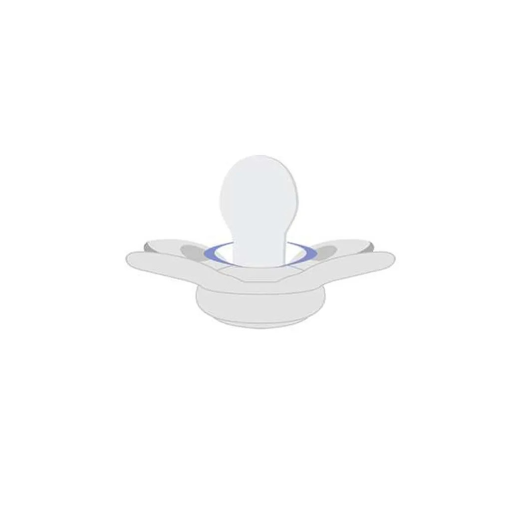 Ảnh Ty ngậm silicon Chicco Physio Comfort màu hồng 0 - 6M 3