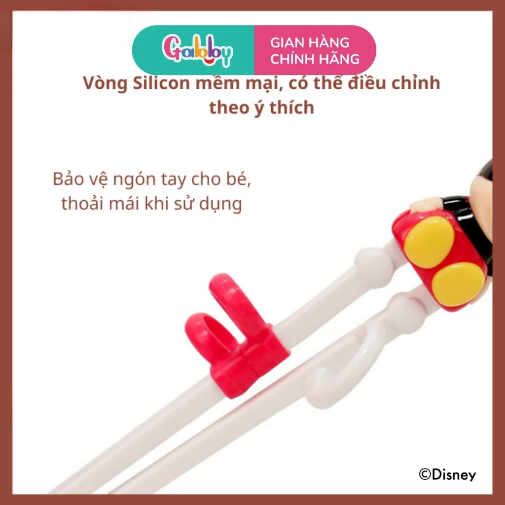 Ảnh Đũa Tập Ăn Cho Bé Nhân Vật Hoạt Hình Disney 3D (Spiderman/Captain/ Mickey/ Minnie/ McQueen/ Elsa...) 3
