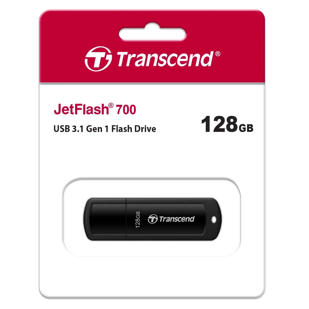 Ảnh USB 3.1 Transcend Jet Flash 700 32GB / 64GB / 128GB 5Gbps TS32GJF700 - Bảo hành 5 năm 1