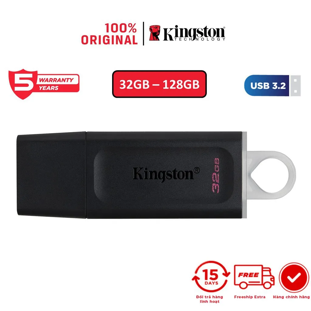 Ảnh USB 3.2 Gen 1 Kingston DataTraveler Exodia DTX 32Gb DTX/32GB thời trang với nắp bảo vệ và móc khóa màu sắc 1