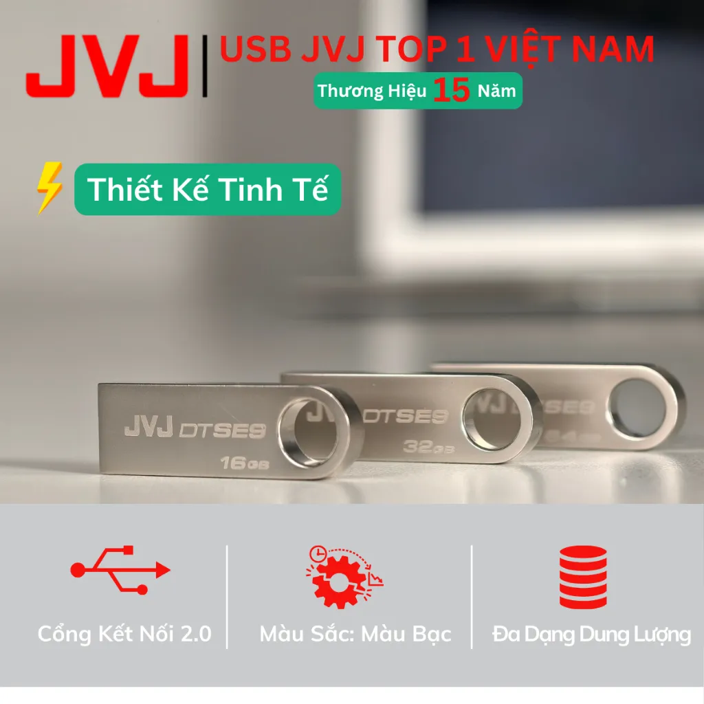 Ảnh USB JVJ 128Gb 64Gb 32Gb 16Gb 8Gb 4Gb 2Gb SE9 USB 2.0 Nhỏ Gọn, Kháng Nước, Chống Sốc Bảo Hành 5 Năm 3