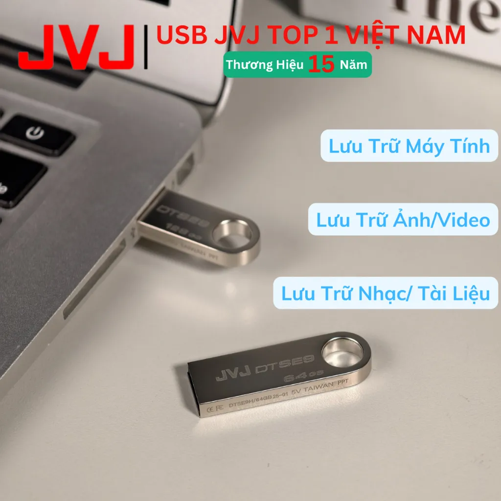 Ảnh USB JVJ 128Gb 64Gb 32Gb 16Gb 8Gb 4Gb 2Gb SE9 USB 2.0 Nhỏ Gọn, Kháng Nước, Chống Sốc Bảo Hành 5 Năm 4