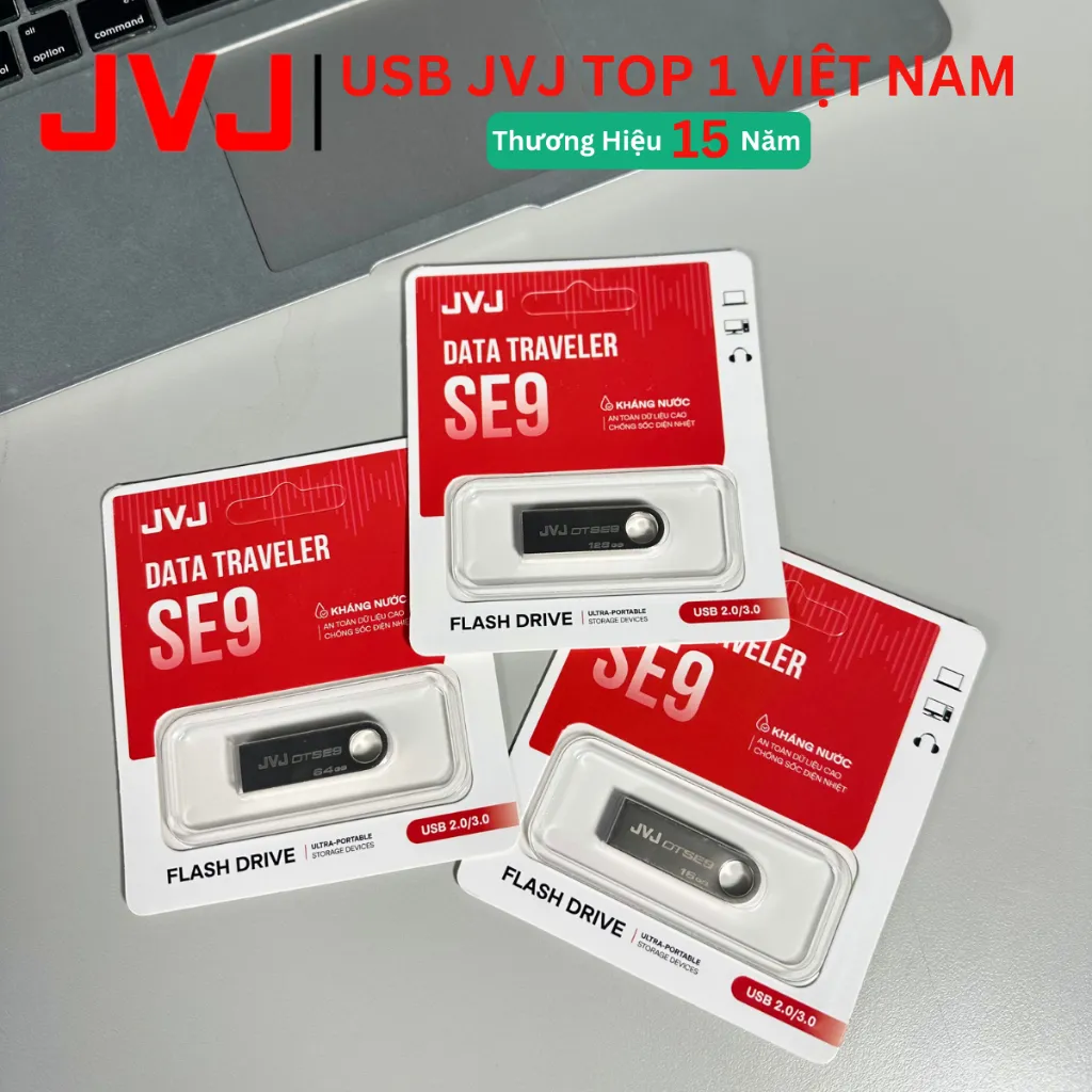 Ảnh USB SE9 JVJ 128Gb 64Gb 32Gb USB 2.0 Thiết Kế Nhỏ Gọn,Vỏ Kim Loại, Kháng Nước- Bảo Hành 5 Năm 3