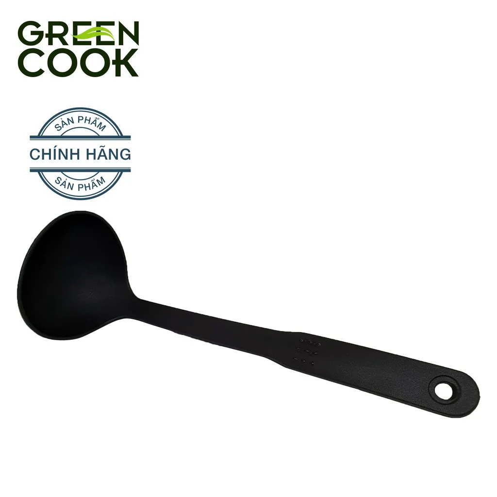 Ảnh Vá múc canh sâu lòng Green Cook chất liệu nhựa PA66 an toàn sức khỏe 1
