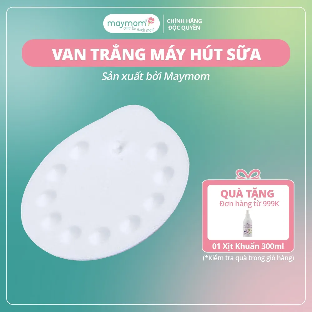 Van Trắng Máy Hút Sữa Maymom Thay Thế Medela Pump, Harmony, Swing, Mini Electric | Chính Hãng, Không BPA