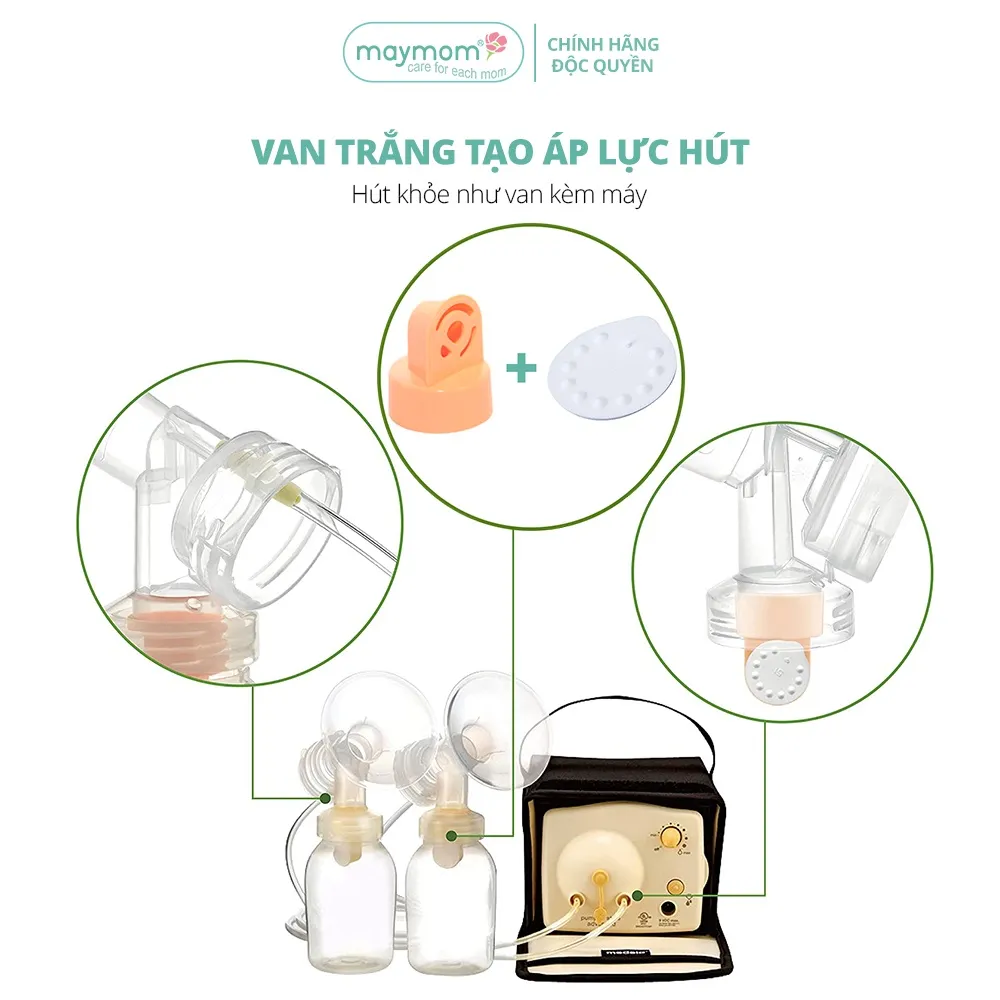 Ảnh Van Trắng Máy Hút Sữa Maymom, Phụ Kiện Thay Thế Máy Medela Pump, Harmony, Swing, Mini Electric 2