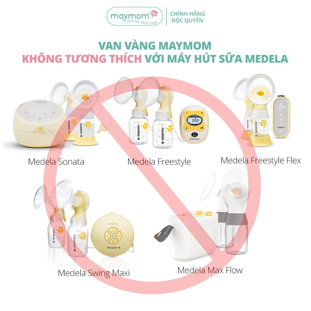 Ảnh Van Vàng Máy Hút Sữa Maymom, Phụ Kiện Thay Thế Máy Medela Pump, Harmony, Swing, Mini Electric 3
