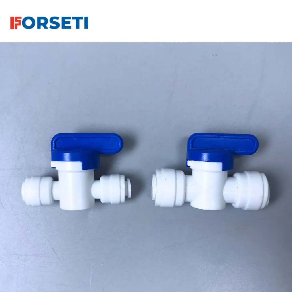 Ảnh Van xả tay nối nhanh nhựa phi 6, phi 10 dùng cho máy lọc nước RO Karofi, Kangaroo, Forseti, Sunhouse,... 1