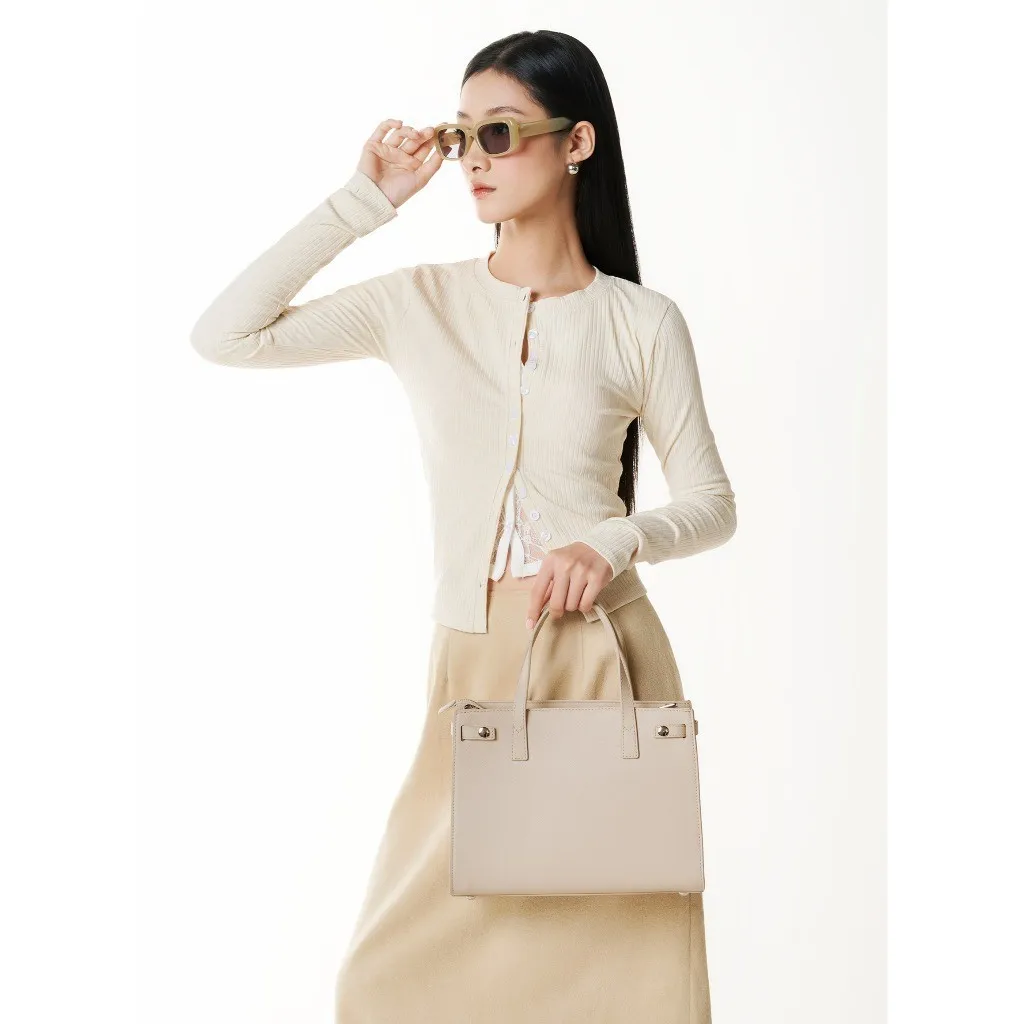 Ảnh Vascara Túi Xách Tay Hình Thang Basic Quai Đôi - TOT 0194 1