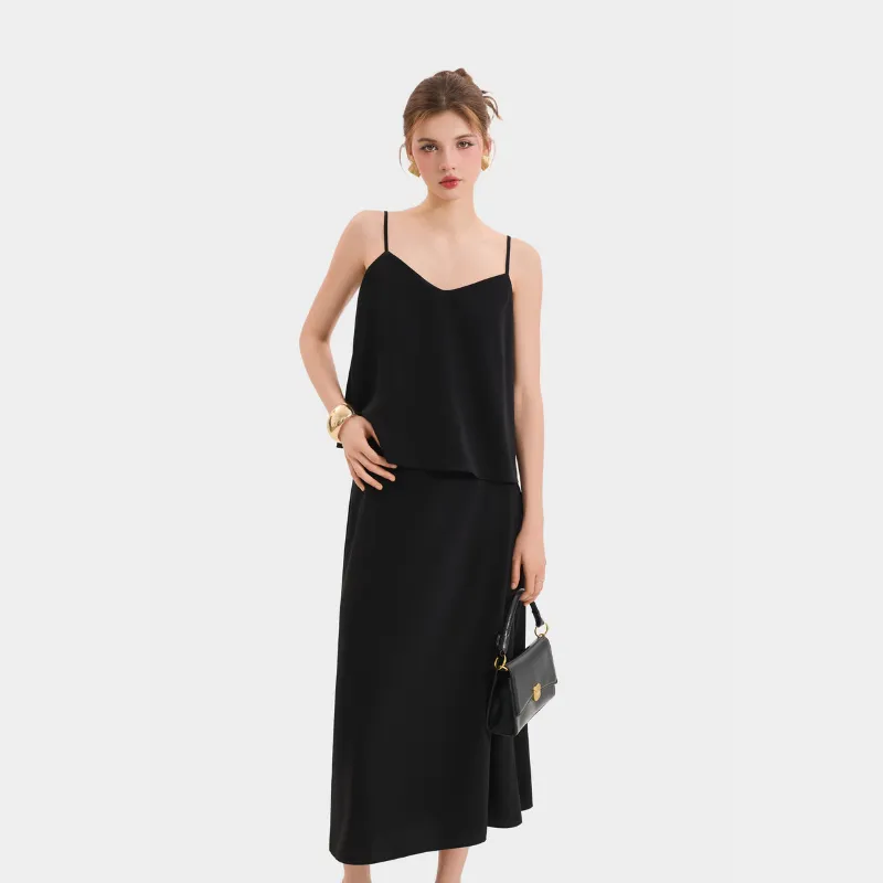 Ảnh Váy Dài Trơn Kiểu Nữ MARC FASHION Form A - CBNH063624 4