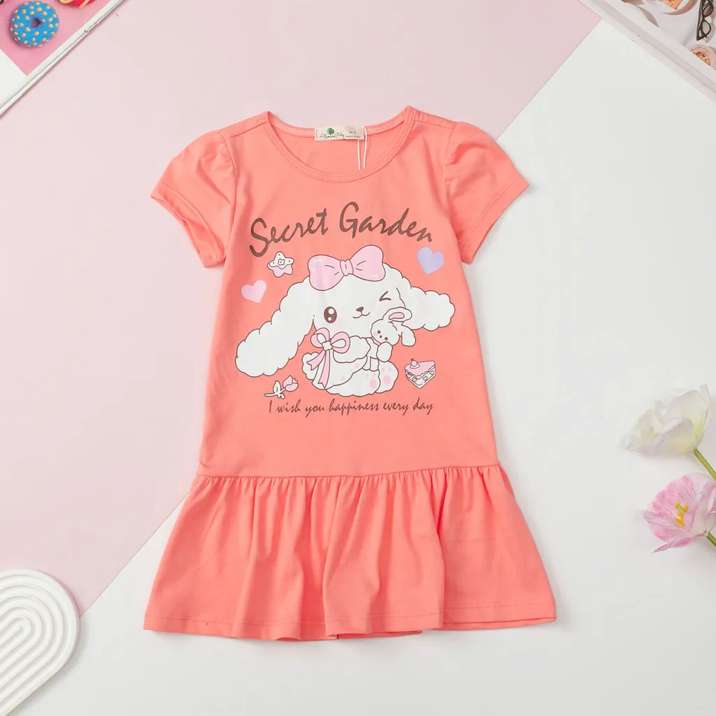 Ảnh Váy hè LITIBABY cotton đuôi cá in hình babythree, thỏ rabbit size 2/12 tuổi 4