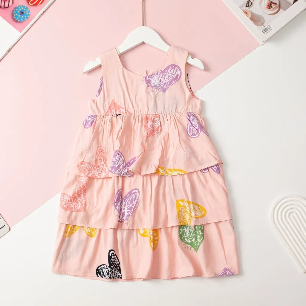 Ảnh Váy lanh Đầm lanh LITIBABY cho Bé gái 3 tầng cho bé 14kg - 30kg 2