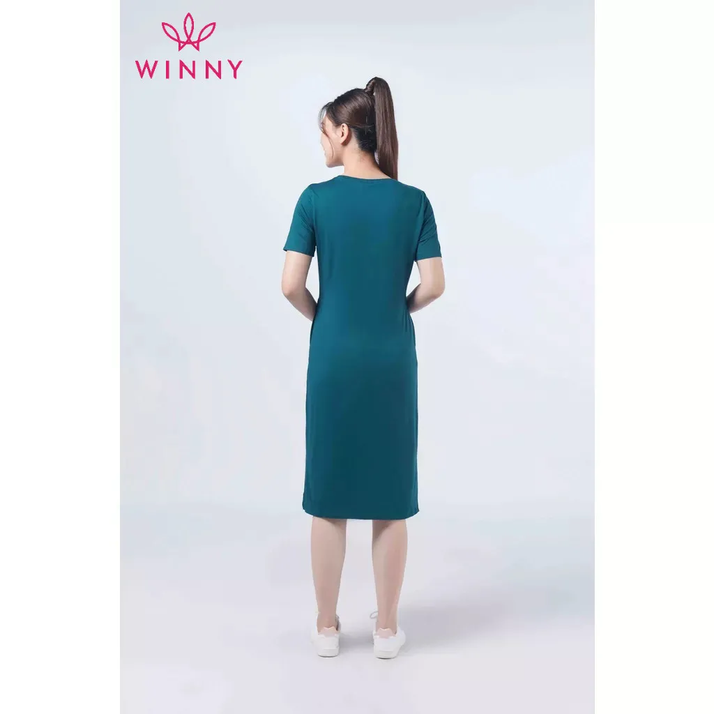 Ảnh Váy Mặc Nhà Nữ Rất Rộng Lùi Size ( Mô tả) WINNY Váy Ngủ Kiểu Suông KW-22901 2