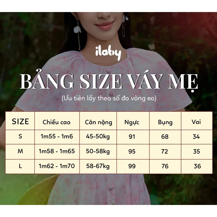 Ảnh Váy đôi mẹ và bé ILABY ren hoa trắng tay bồng dáng xòe dễ thương chất cotton thoáng mát [3033 + 3131 + 3146] 1